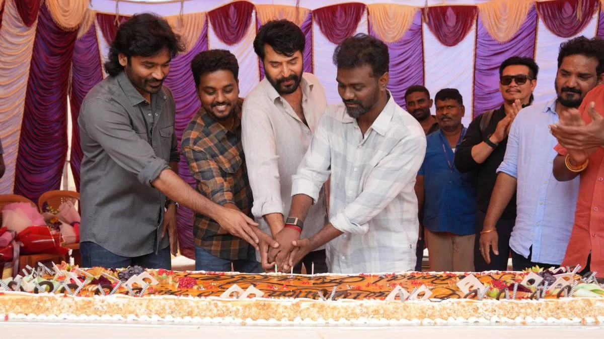 Mammootty, Dhanush and ‘Om’ team celebrate National Award wins together on film set