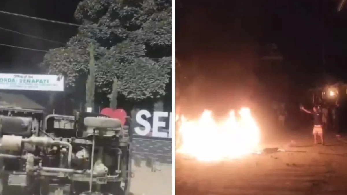 Violent mob attacks Assam Rifles camp in Manipur’s Senapati after anti-militant operation; vehicles torched, vandalised