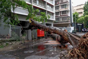 Mumbai battered by heavy rain: Two dead, roads flooded as IMD issues Orange Alert