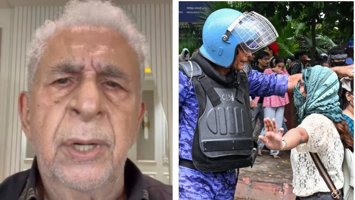 Naseeruddin Shah breaks silence on CJP protest crackdown, compares masked officers to US ICE, tells students to ‘keep fighting’