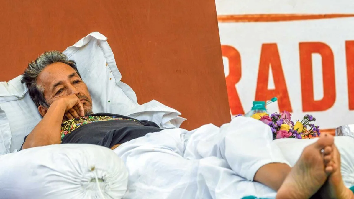 Opposition rallies against Sonam Wangchuk’s hospital shift right before monsoon session begins