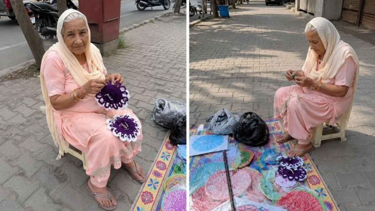 Age is no barrier as 83-year-old Ludhiana woman stitches deity attire for a living