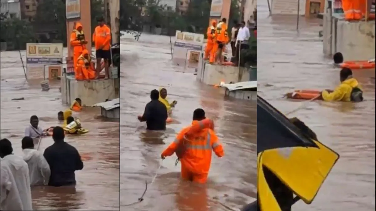 Maharashtra rains: Over 400 stranded devotees rescued as overflowing Indrayani river floods Alandi in Pune