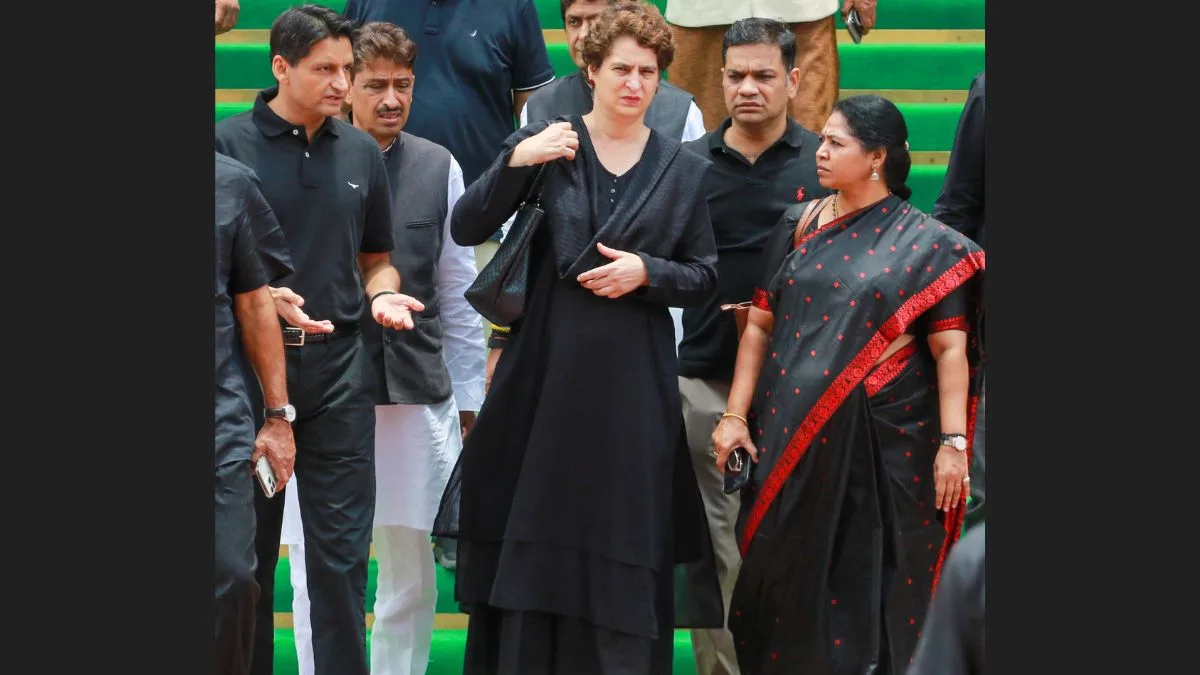 ‘Democracy is finished’: Priyanka Gandhi Vadra says Opposition not being allowed to speak in Parliament