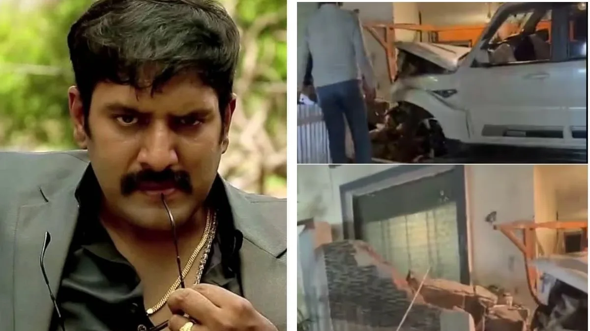 Drunk driver crashes car into Tollywood actor Dharma’s Hyderabad home at midnight