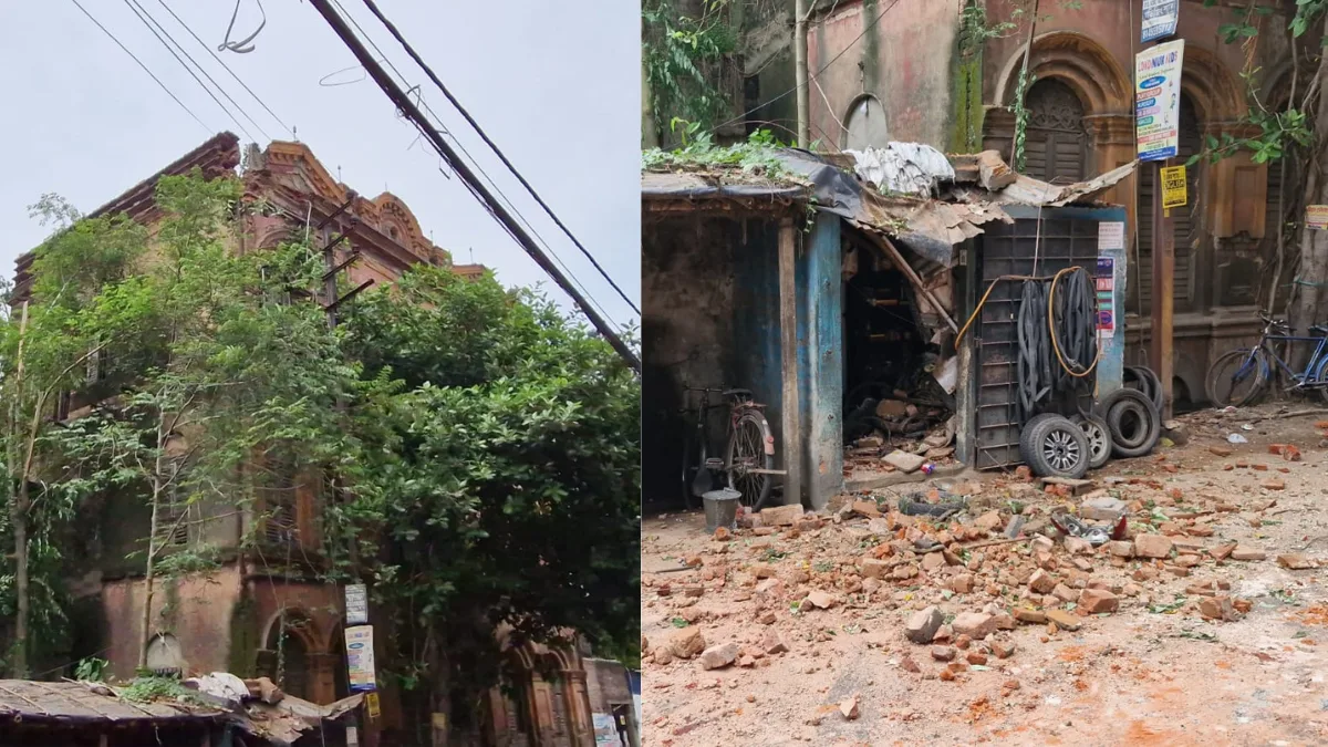 Part of century-old building collapses in Bengal’s Burdwan, 2 injured