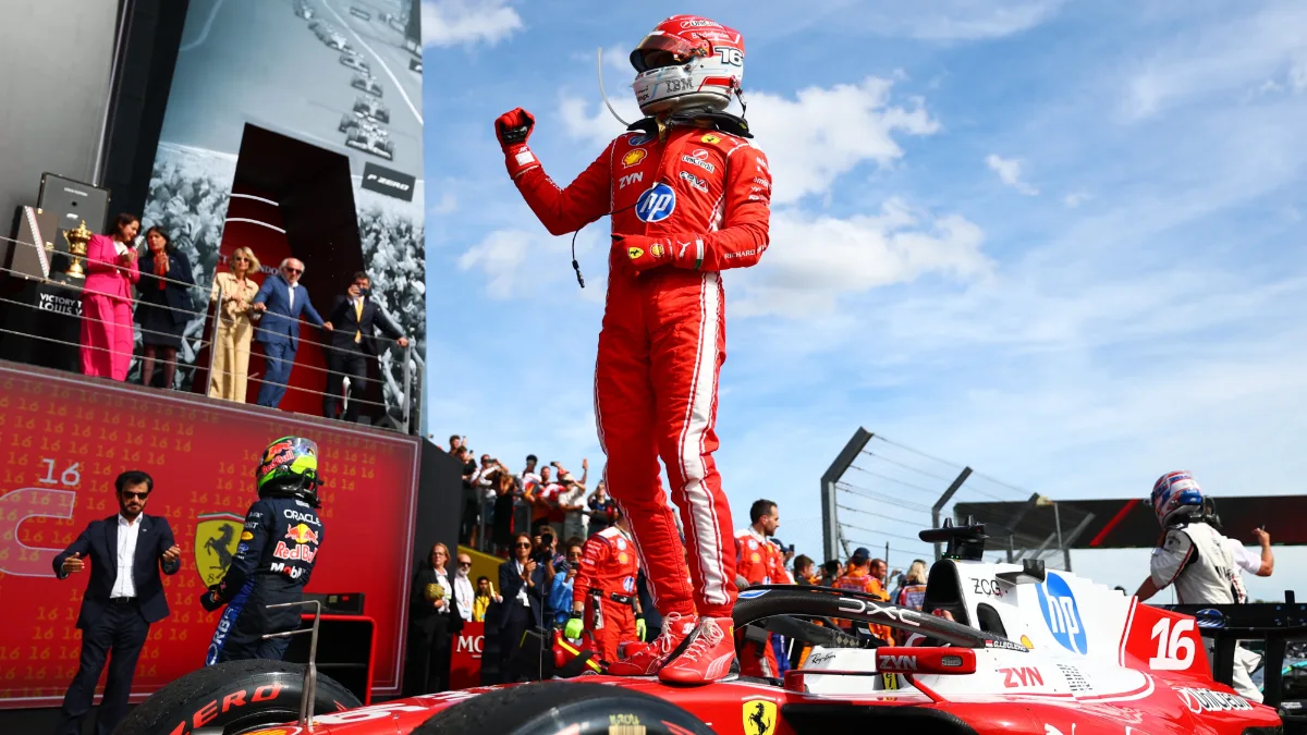 British GP 2026: Charles Leclerc wins at Silverstone as Verstappen crashes and Antonelli falters