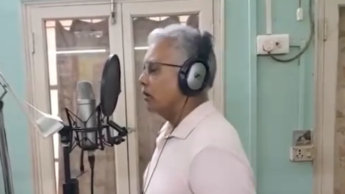 BJP’s Dilip Ghosh tries his luck in singing, records song on ‘jhalmuri’