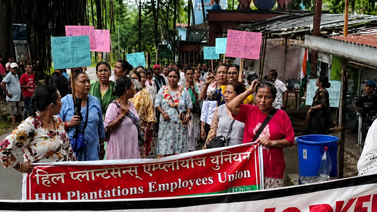 Longview Tea workers intensify agitation ahead of Suvendu’s north Bengal visit