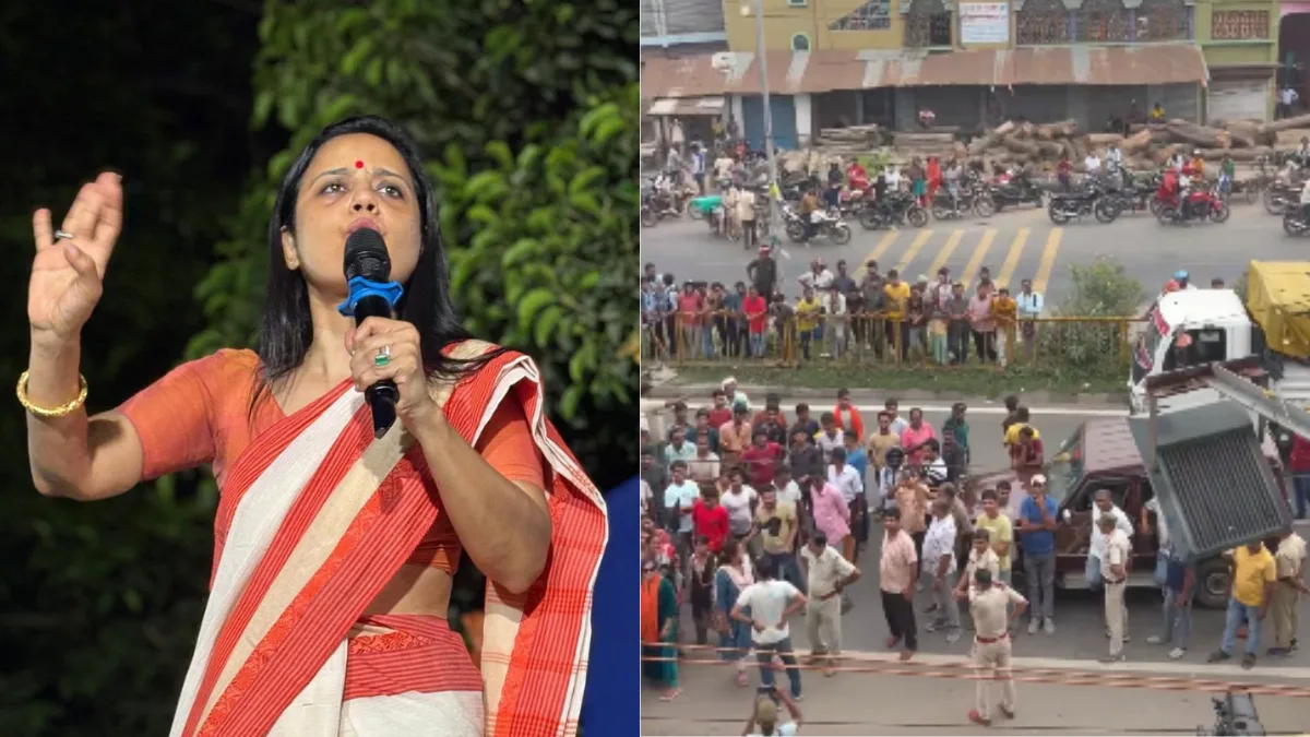 Mahua Moitra becomes latest victim of ‘egg therapy’ | Watch