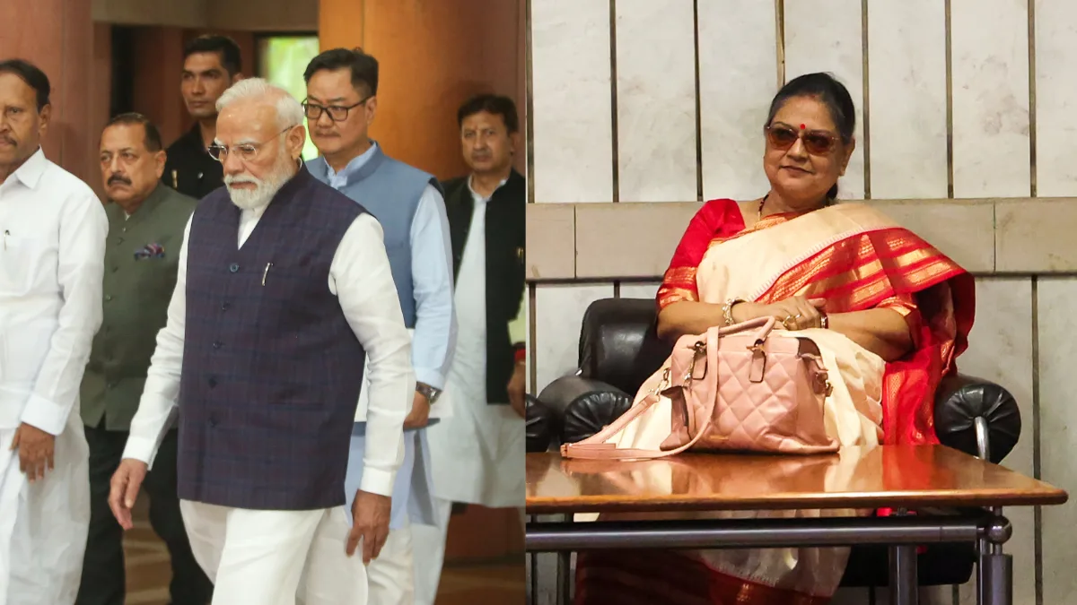 Kakoli Ghosh Dastidar seated alongside PM Modi in NDA parliamentary meet