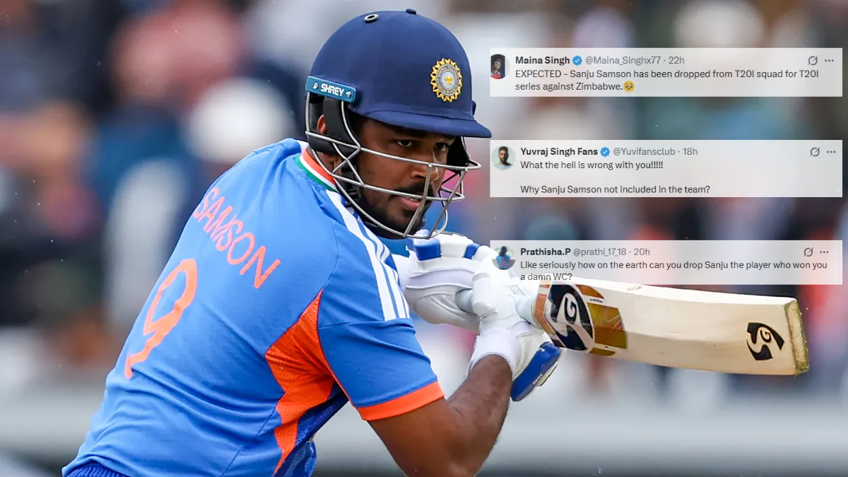 ‘How can you drop him?’: Fans rage at BCCI after Sanju Samson’s shock omission from Zimbabwe squad