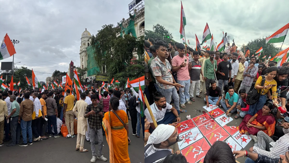 BJP takes out Tiranga Yatra in Kolkata, condemns alleged anti-national slogans